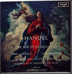 1968 - handel - ode for st cecilia's day rg563